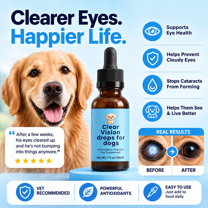 ClearVision™  Food Drops Daily Eye Support for Dogs